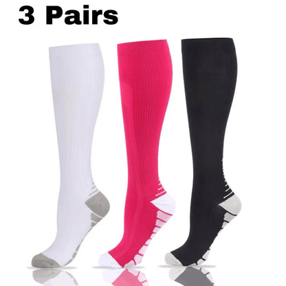 Premium 3er Paar Kompressionssocken