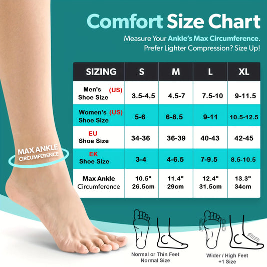 1 Paar Kompressions Knöchelsocken Offene Zehen Fuß & Knöchel